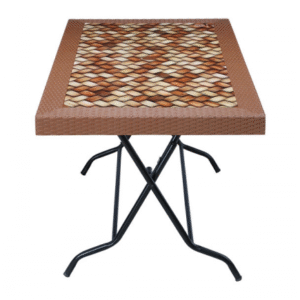 Caino Knot Printed Dinner Table - Eagle Brown