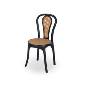 New Classic Chair (Wood Insert) – Black