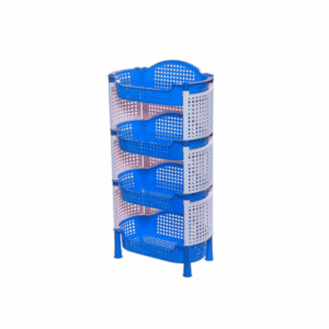 RFL 4 Step Style Big Fence Rack – White & SM Blue