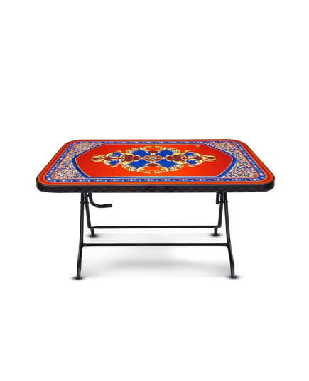 Dining Table 6 Seat Semi RTG SL Print Stone – Black